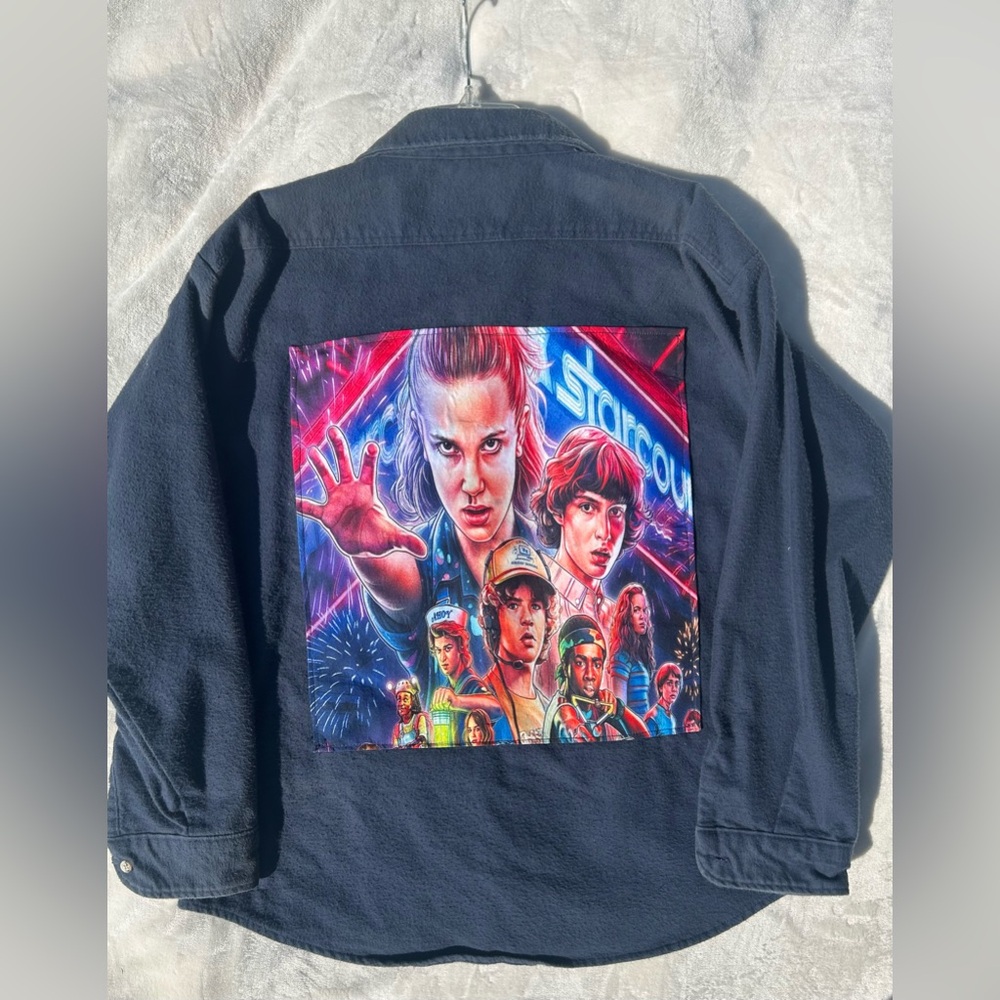 Strangers Things Refashioned Flannel XL